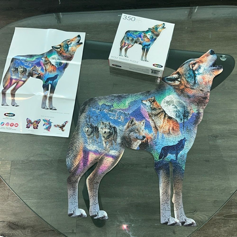 Howlin Wolves 🐺 🌕 Dreamy Wilderness Puzzle 🧩 350 Pieces FUN 🤩 brain 🧠 games!